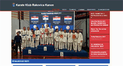 Desktop Screenshot of karaterakovicakanon.com
